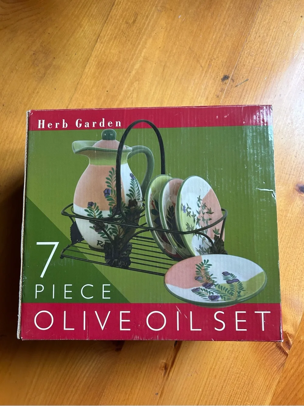 7-Piece Herb Garden Olive Oil Set